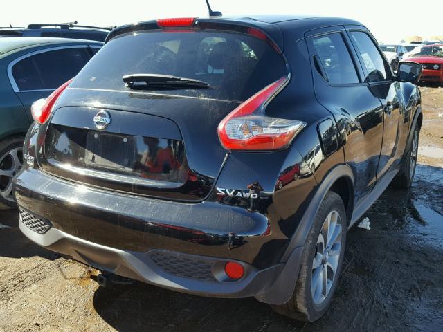 JN8AF5MV0FT556021 - 2015 NISSAN JUKE S BLACK photo 4