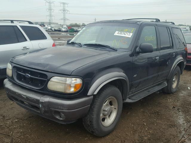 1FMZU73E51ZA19633 - 2001 FORD EXPLORER BLACK photo 2