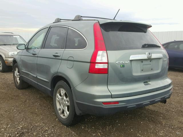 JHLRE4H72BC018408 - 2011 HONDA CR-V EXL BLUE photo 3