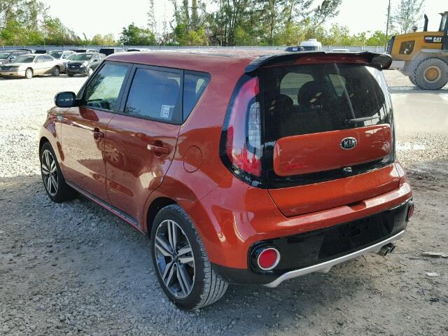 KNDJX3AA2J7522906 - 2018 KIA SOUL ! ORANGE photo 3