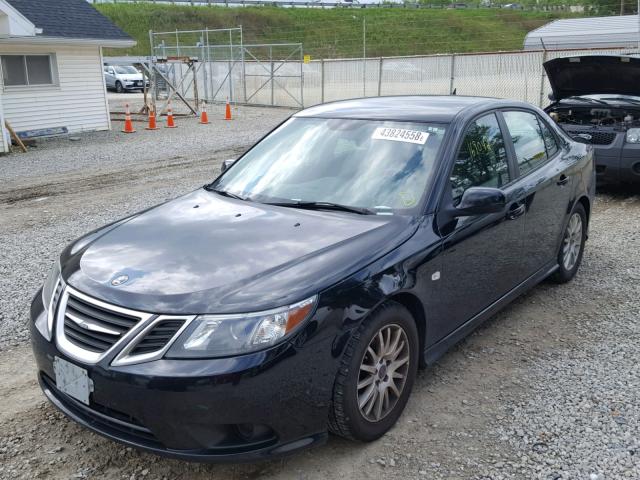 YS3FA4CY7A1608621 - 2010 SAAB 9-3 2.0T BLACK photo 2