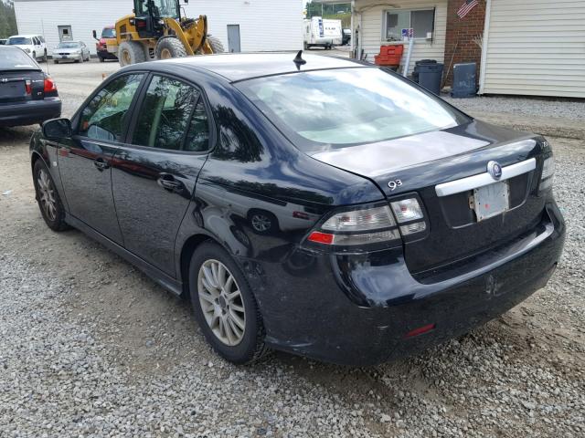 YS3FA4CY7A1608621 - 2010 SAAB 9-3 2.0T BLACK photo 3