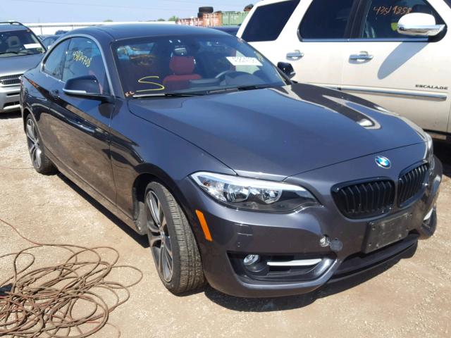 WBA1F5C57FV343422 - 2015 BMW 228 I GRAY photo 1