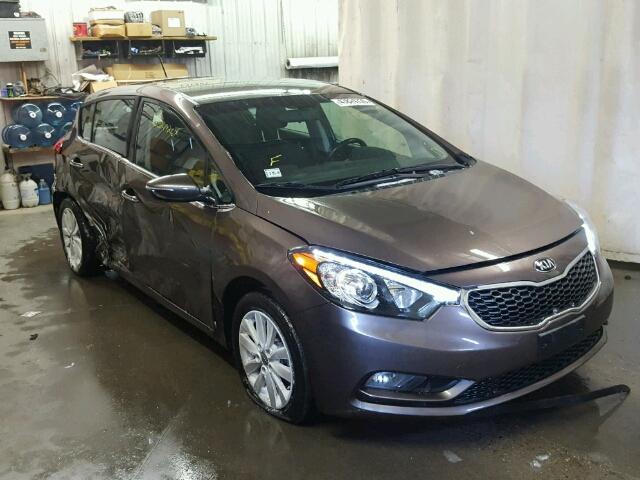 KNAFX5A86E5206129 - 2014 KIA FORTE BROWN photo 1