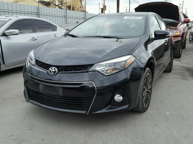 5YFBURHE4GP537410 - 2016 TOYOTA COROLLA L BLACK photo 2