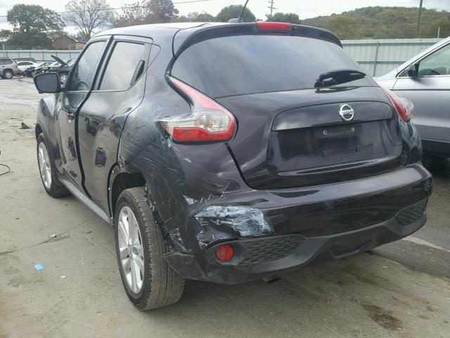 JN8AF5MR3FT500996 - 2015 NISSAN JUKE S BLACK photo 3