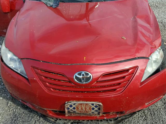 4T1BE46K98U245907 - 2008 TOYOTA CAMRY CE RED photo 7