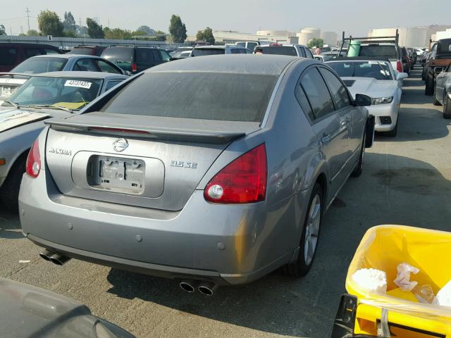 1N4BA41E47C827683 - 2007 NISSAN MAXIMA SE SILVER photo 4