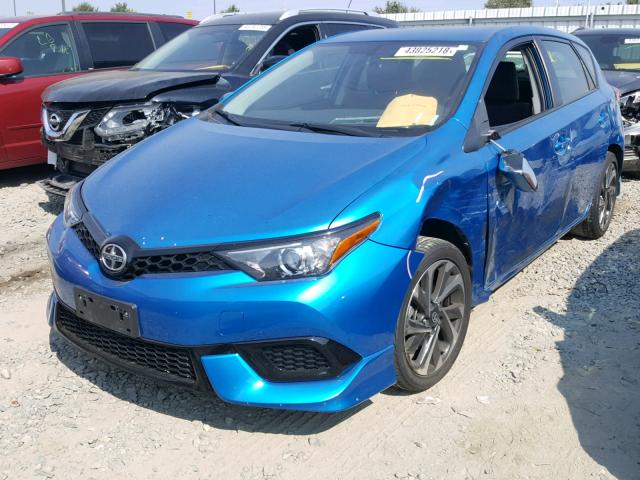 JTNKARJE9GJ515213 - 2016 TOYOTA SCION IM BLUE photo 2