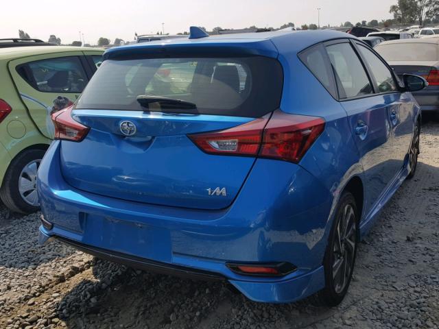 JTNKARJE9GJ515213 - 2016 TOYOTA SCION IM BLUE photo 4