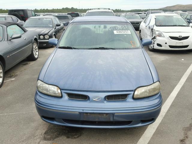 1G3NB52J0X6334975 - 1999 OLDSMOBILE CUTLASS GL BLUE photo 9