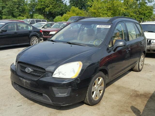 KNAFG526X87133661 - 2008 KIA RONDO LX BLACK photo 2