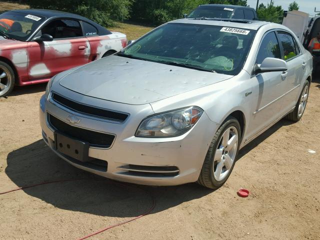 1G1ZF57599F109239 - 2009 CHEVROLET MALIBU HYB SILVER photo 2