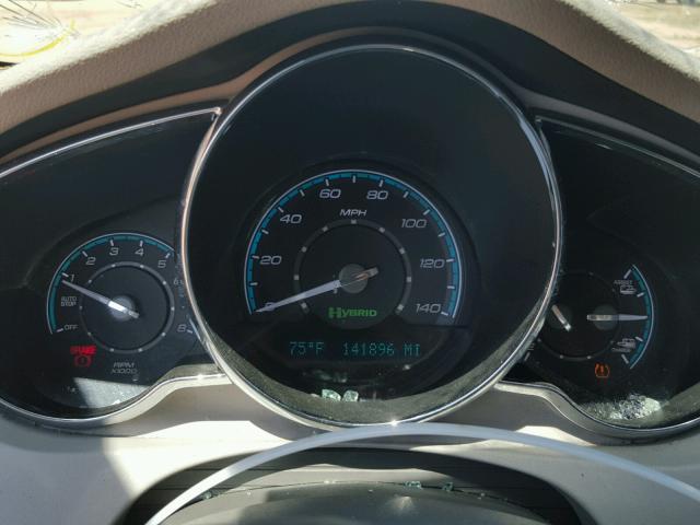 1G1ZF57599F109239 - 2009 CHEVROLET MALIBU HYB SILVER photo 8