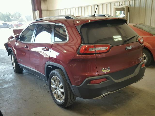 1C4PJMDS8FW735703 - 2015 JEEP CHEROKEE L RED photo 3