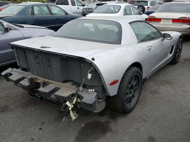 1G1YY12S425133780 - 2002 CHEVROLET CORVETTE Z SILVER photo 4