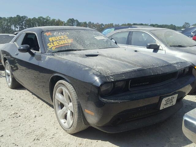 2C3CDYAG0EH100523 - 2014 DODGE CHALLENGER BLACK photo 1