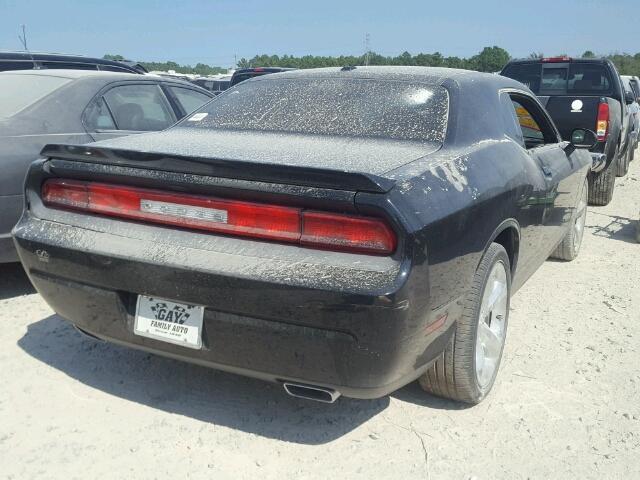 2C3CDYAG0EH100523 - 2014 DODGE CHALLENGER BLACK photo 4