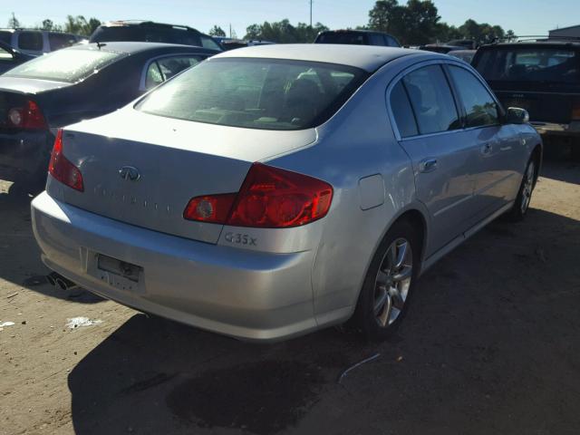 JNKCV51F36M602471 - 2006 INFINITI G35 SILVER photo 4