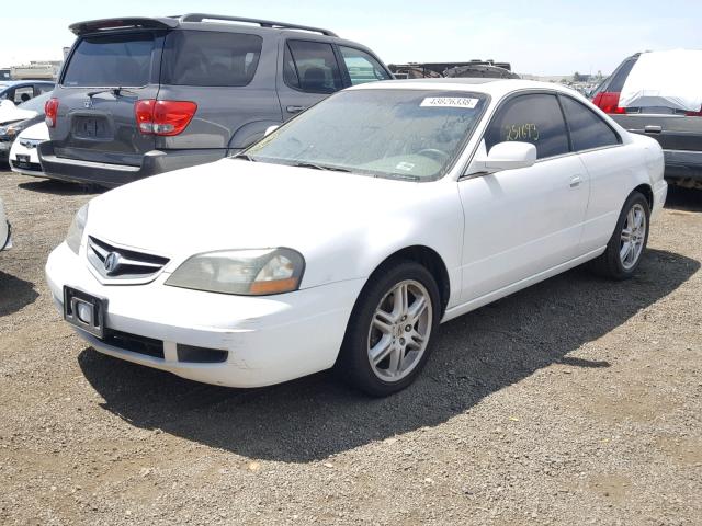 19UYA42773A003298 - 2003 ACURA 3.2CL TYPE WHITE photo 2