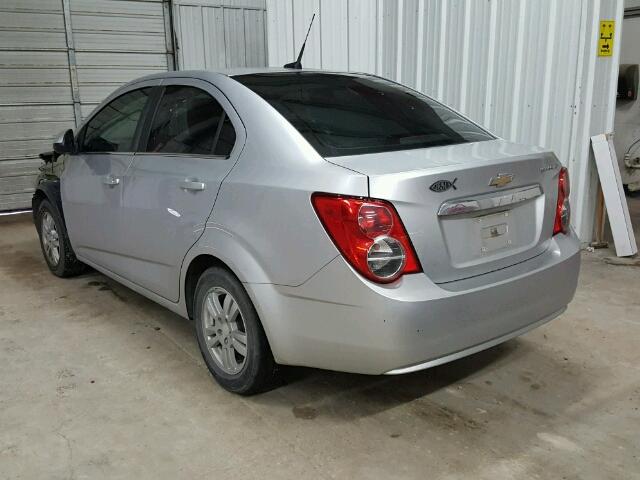 1G1JC5SH0D4179871 - 2013 CHEVROLET SONIC LT Gümüş foto 3