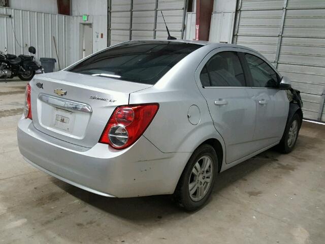 1G1JC5SH0D4179871 - 2013 CHEVROLET SONIC LT SILVER photo 4