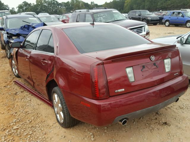 1G6DC67A250196544 - 2005 CADILLAC STS RED photo 3