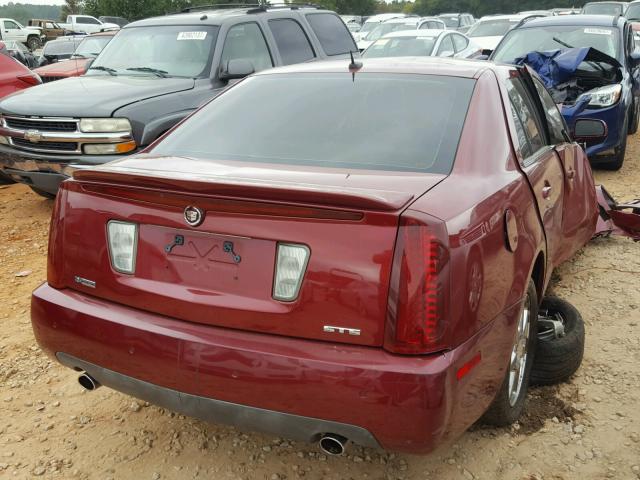 1G6DC67A250196544 - 2005 CADILLAC STS RED photo 4