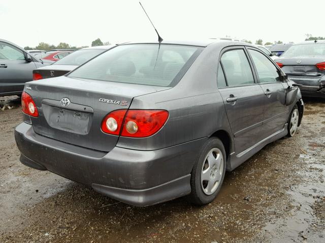 1NXBR32E25Z522486 - 2005 TOYOTA COROLLA GRAY photo 4