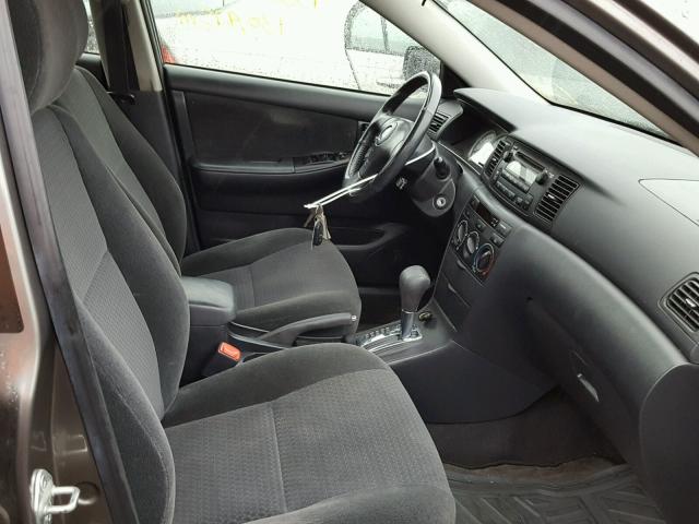 1NXBR32E25Z522486 - 2005 TOYOTA COROLLA GRAY photo 5