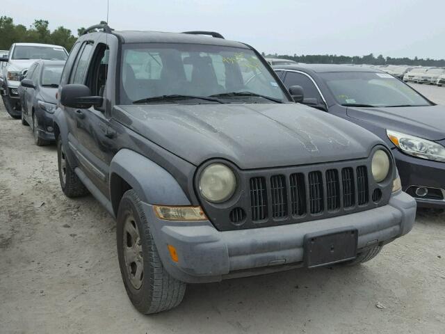 1J4GK48KX5W533803 - 2005 JEEP LIBERTY SP GRAY photo 1