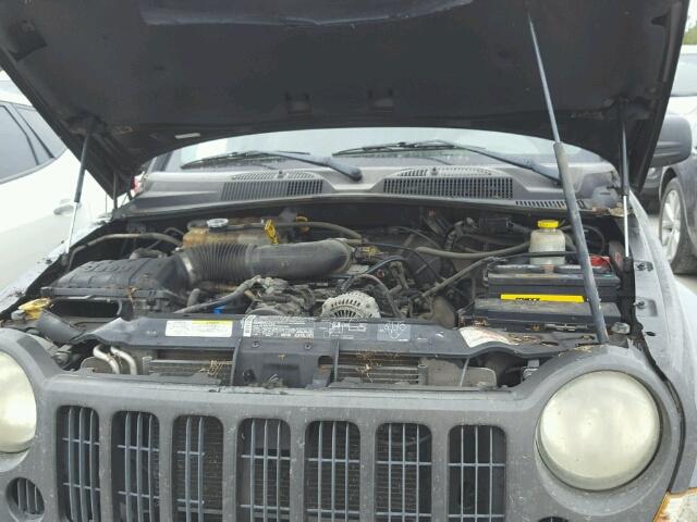 1J4GK48KX5W533803 - 2005 JEEP LIBERTY SP GRAY photo 7