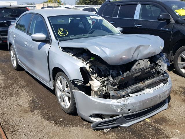 3VW2K7AJ2DM355027 - 2013 VOLKSWAGEN JETTA BASE Արծաթագույն լուսանկար 1