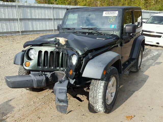 1J4AA2D15BL623223 - 2011 JEEP WRANGLER S GREEN photo 2