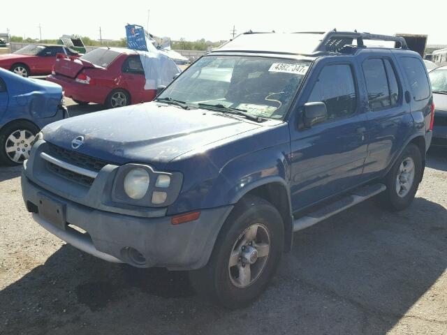 5N1ED28T14C634423 - 2004 NISSAN XTERRA XE BLUE photo 2