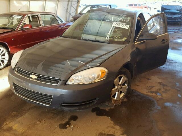 2G1WT58K189188364 - 2008 CHEVROLET IMPALA LT GRAY photo 2