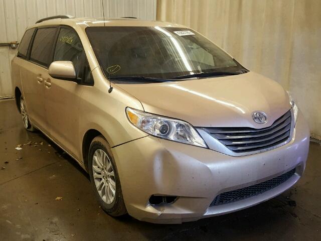 5TDYK3DC7CS216643 - 2012 TOYOTA SIENNA GOLD photo 1