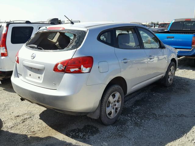 JN8AS58T89W046314 - 2009 NISSAN ROGUE S SILVER photo 4