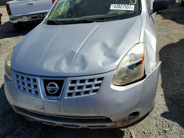 JN8AS58T89W046314 - 2009 NISSAN ROGUE S SILVER photo 9