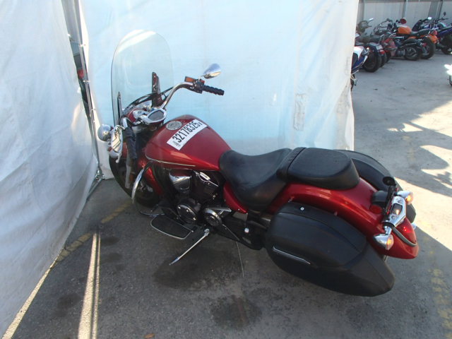 JYAVP24Y57A000962 - 2007 YAMAHA XVS1300 A RED photo 3