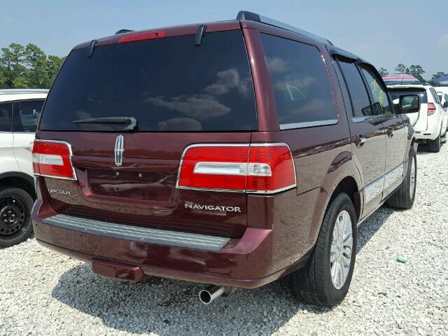 5LMJJ2H52AEJ03284 - 2010 LINCOLN NAVIGATOR მუქწითელი ფოტო 4