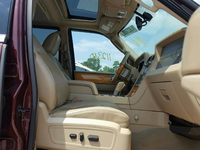 5LMJJ2H52AEJ03284 - 2010 LINCOLN NAVIGATOR მუქწითელი ფოტო 5