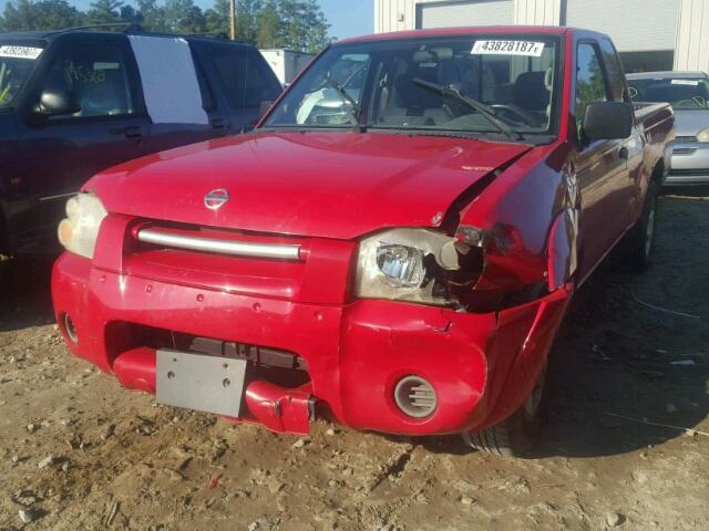 1N6DD26S92C334472 - 2002 NISSAN FRONTIER RED photo 2