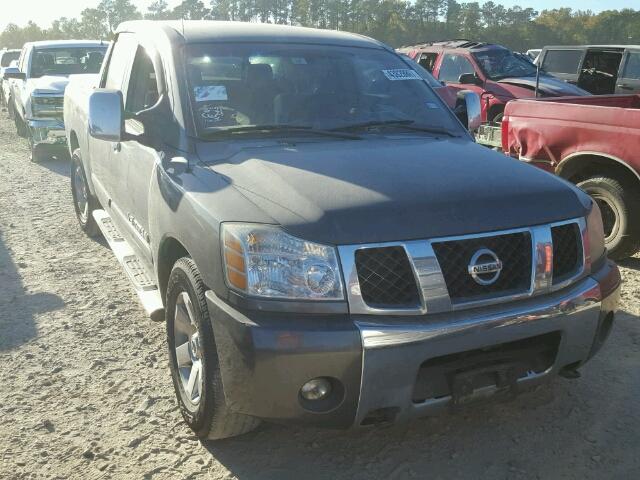 1N6BA07A95N578500 - 2005 NISSAN TITAN XE GRAY photo 1