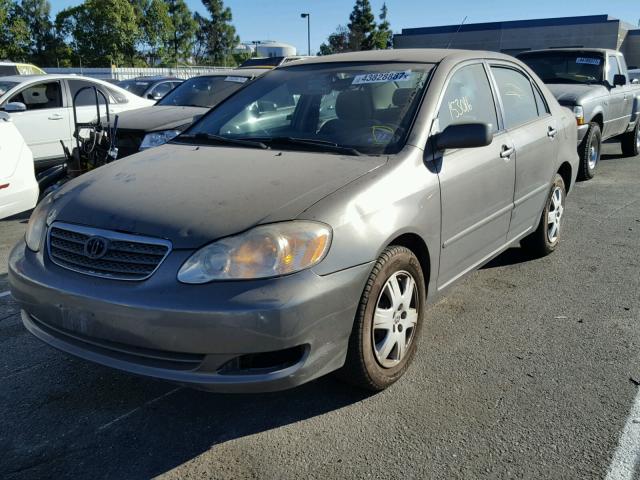 2T1BR32EX5C430656 - 2005 TOYOTA COROLLA CE GRAY photo 2