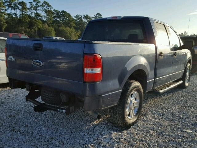 1FTRW12WX4KD83159 - 2004 FORD F150 BLUE photo 4