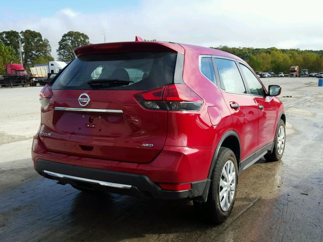 5N1AT2MV6HC843865 - 2017 NISSAN ROGUE SV MAROON photo 4