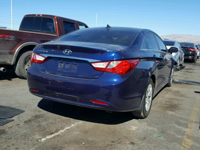 5NPEB4AC8DH603092 - 2013 HYUNDAI SONATA GLS PURPLE photo 4