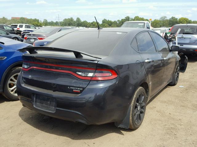 1C3CDFCH8DD158028 - 2013 DODGE DART LIMIT BLACK photo 4