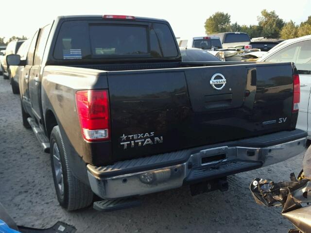 1N6BA0ED2CN301472 - 2012 NISSAN TITAN S BLACK photo 3